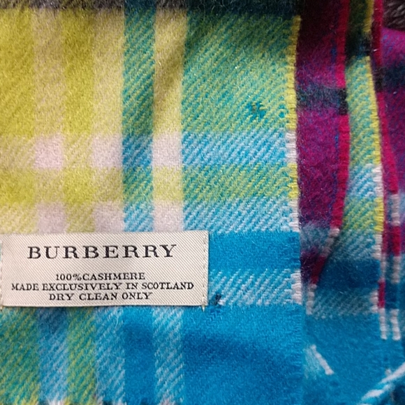 Burberry Colorful Cashmere Scarf - Picture 5 of 5